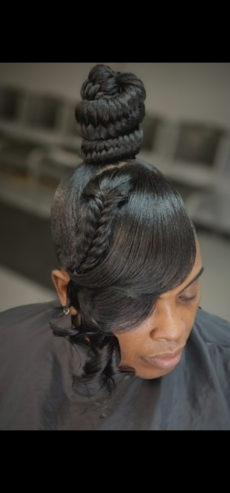Ceremony Updo (Ponytail) at The Beauty Agenda in Rockingham, NC