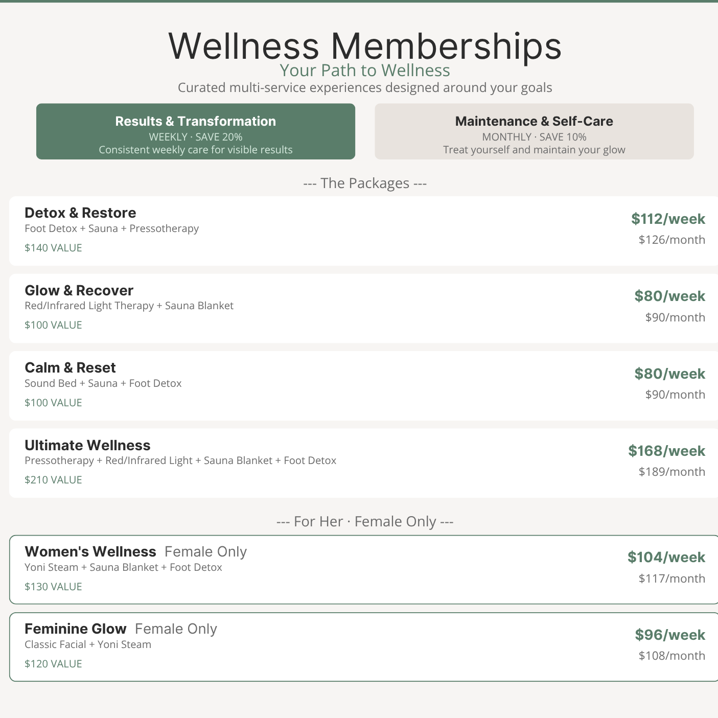 Ultimate Wellness MEMBERSHIP at Body Essentials HSV, Wellness and Beauty LLP in Huntsville, AL
