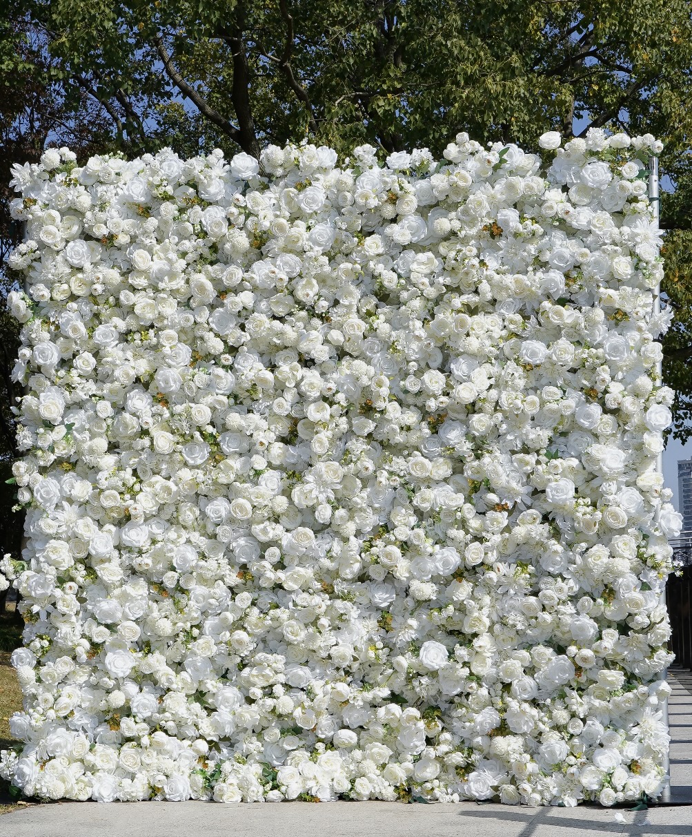 White flower wall