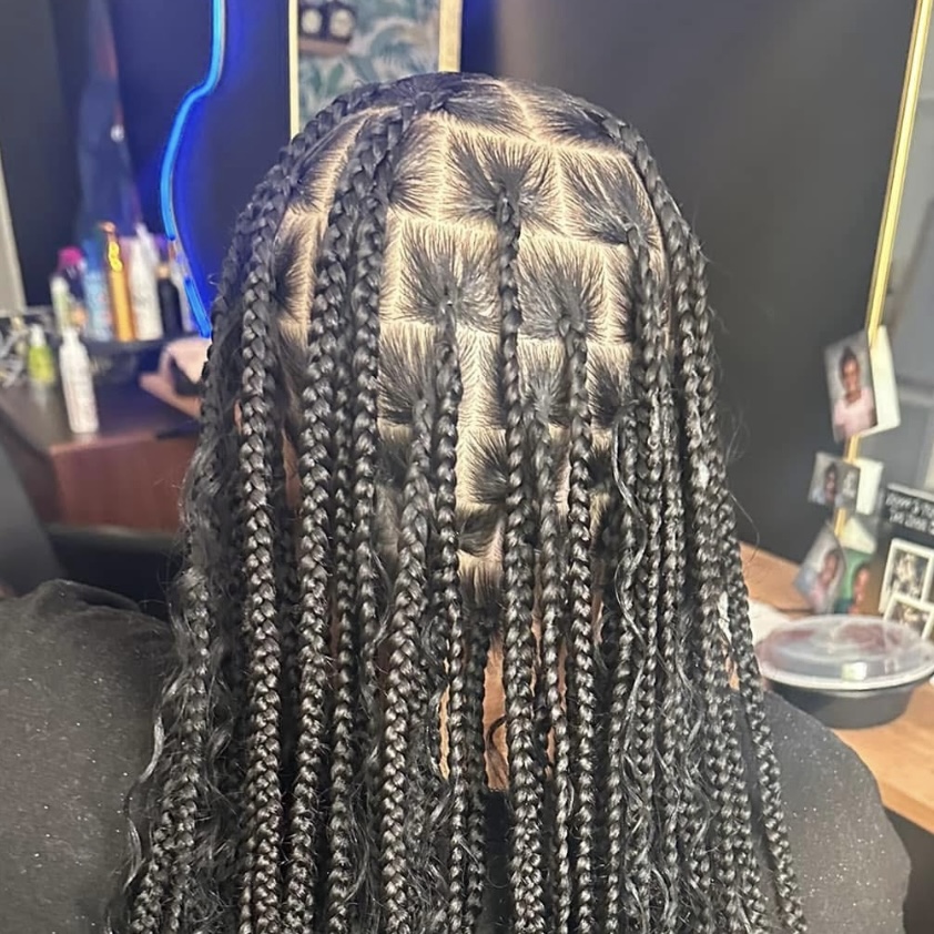 Medium Knotless -Boho Hair Not Prov