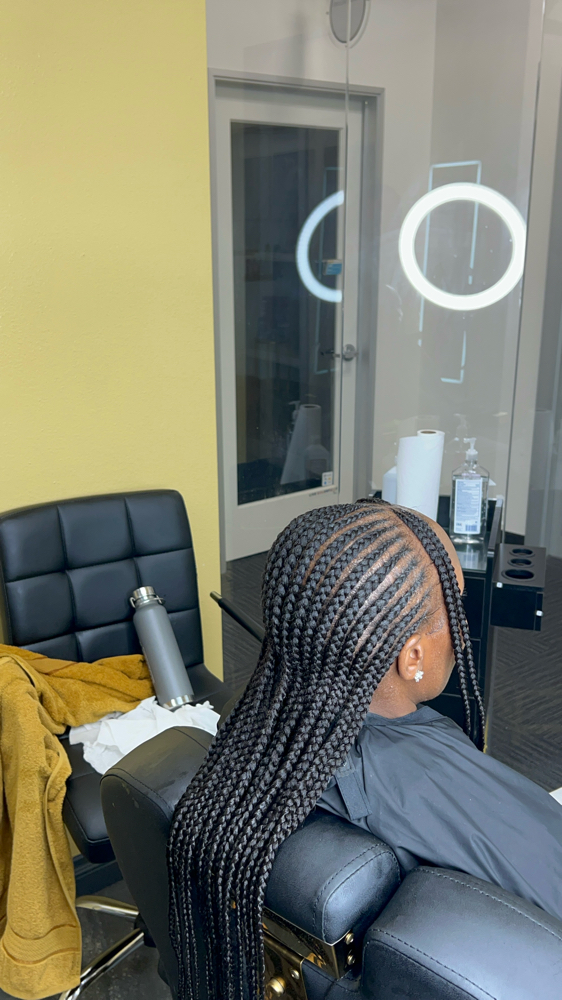 Medium Staight Back Cornrow