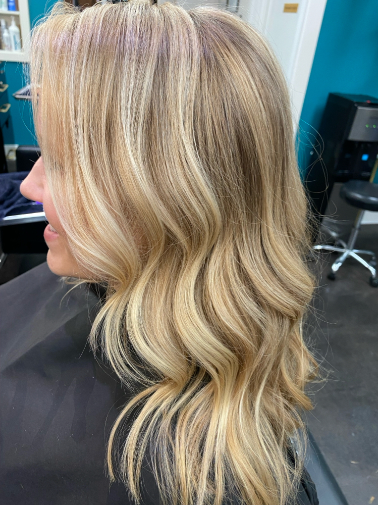 Partial Balayage/ Highlight and Haircut - (SM)