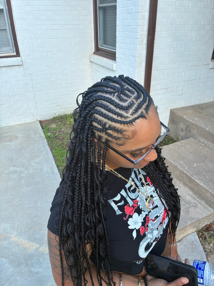 Smedium Fulani at BraidsByJinece in Wichita, KS