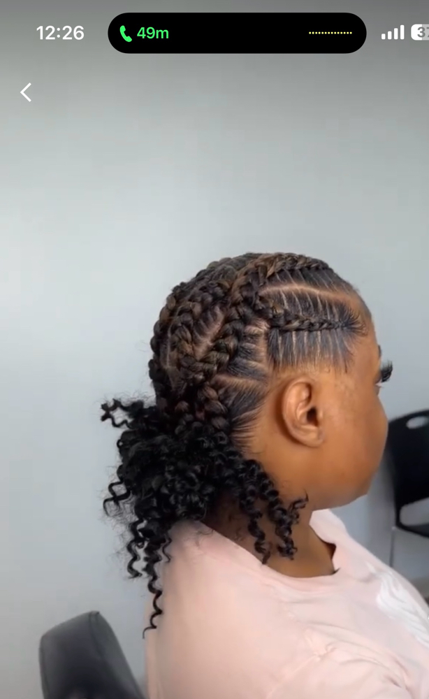 4 Criss Cross Braids