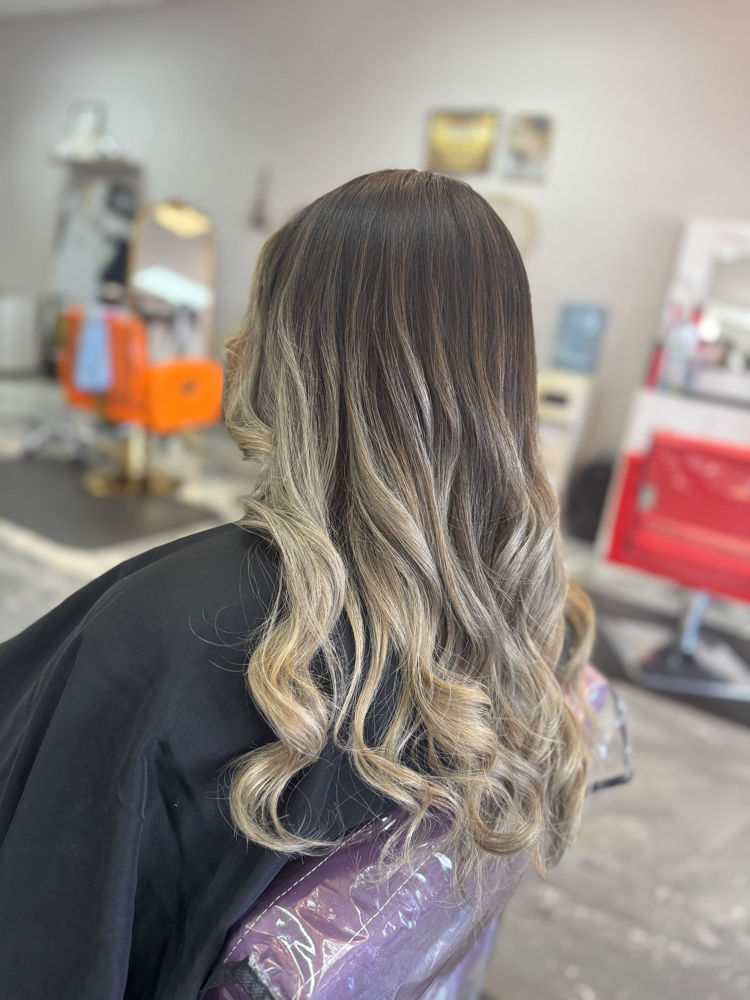 Ombre Balayage at Emerias Bitela VIsions Salon in Lubbock Tx, TX