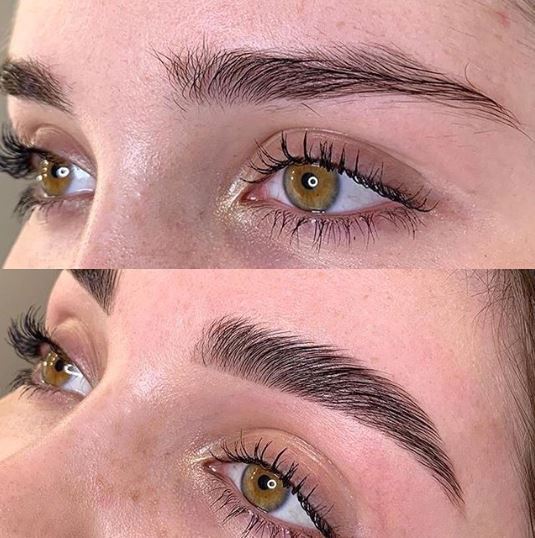 Brow Lamination and Tint