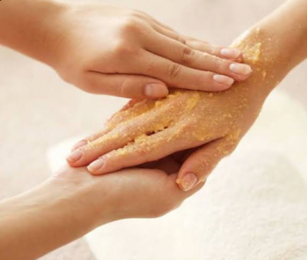 Exfoliating Hand Scrub at Lotus Therapeutics Massage in Grand Junction, CO