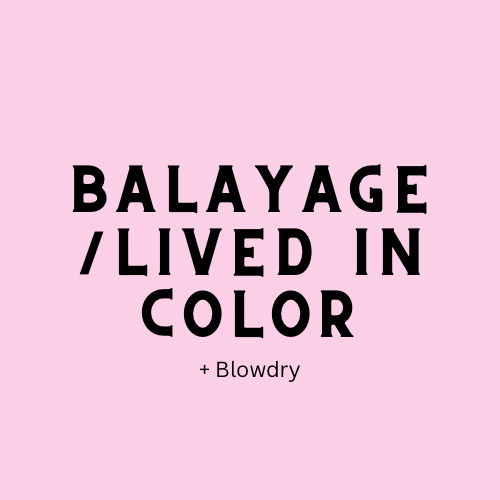 Balayage/Lived in color+Blowdry