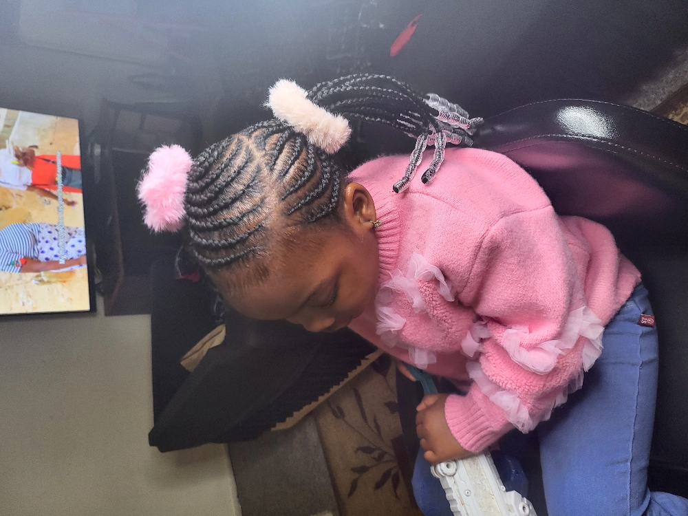 2 Ponytail with Beads