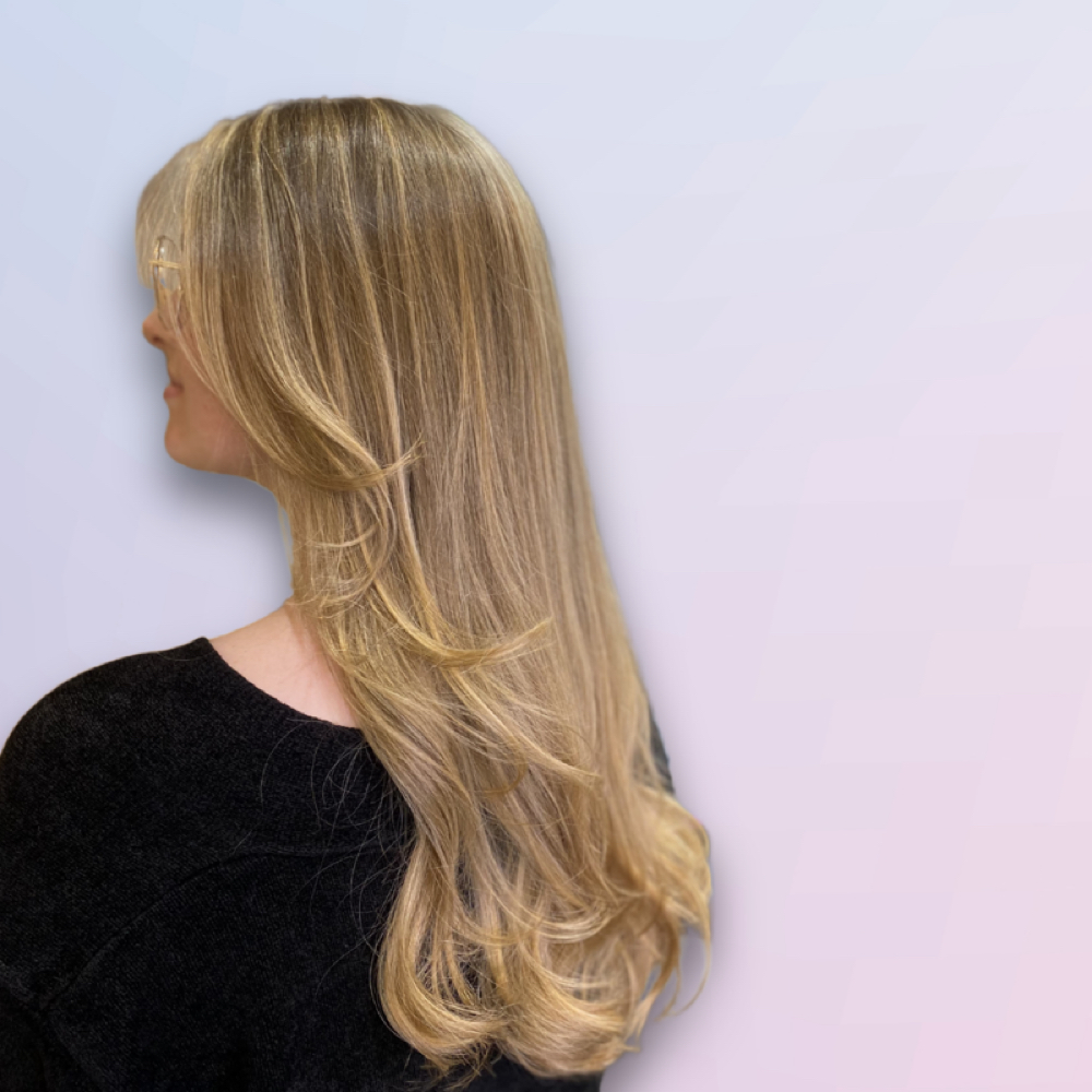 Long Hair Cut at volume hair salon in Bethesda, MD
