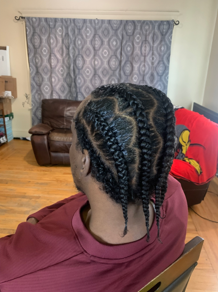 Mens 4 straight backs
