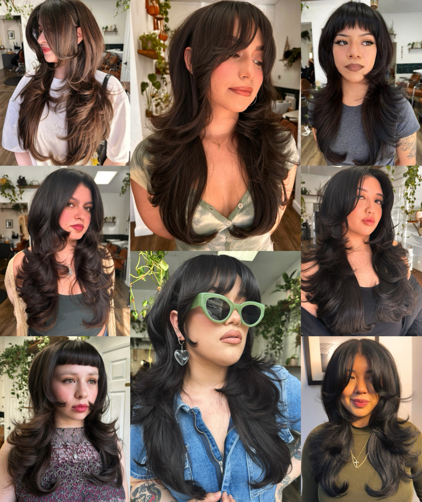 Layered haircut