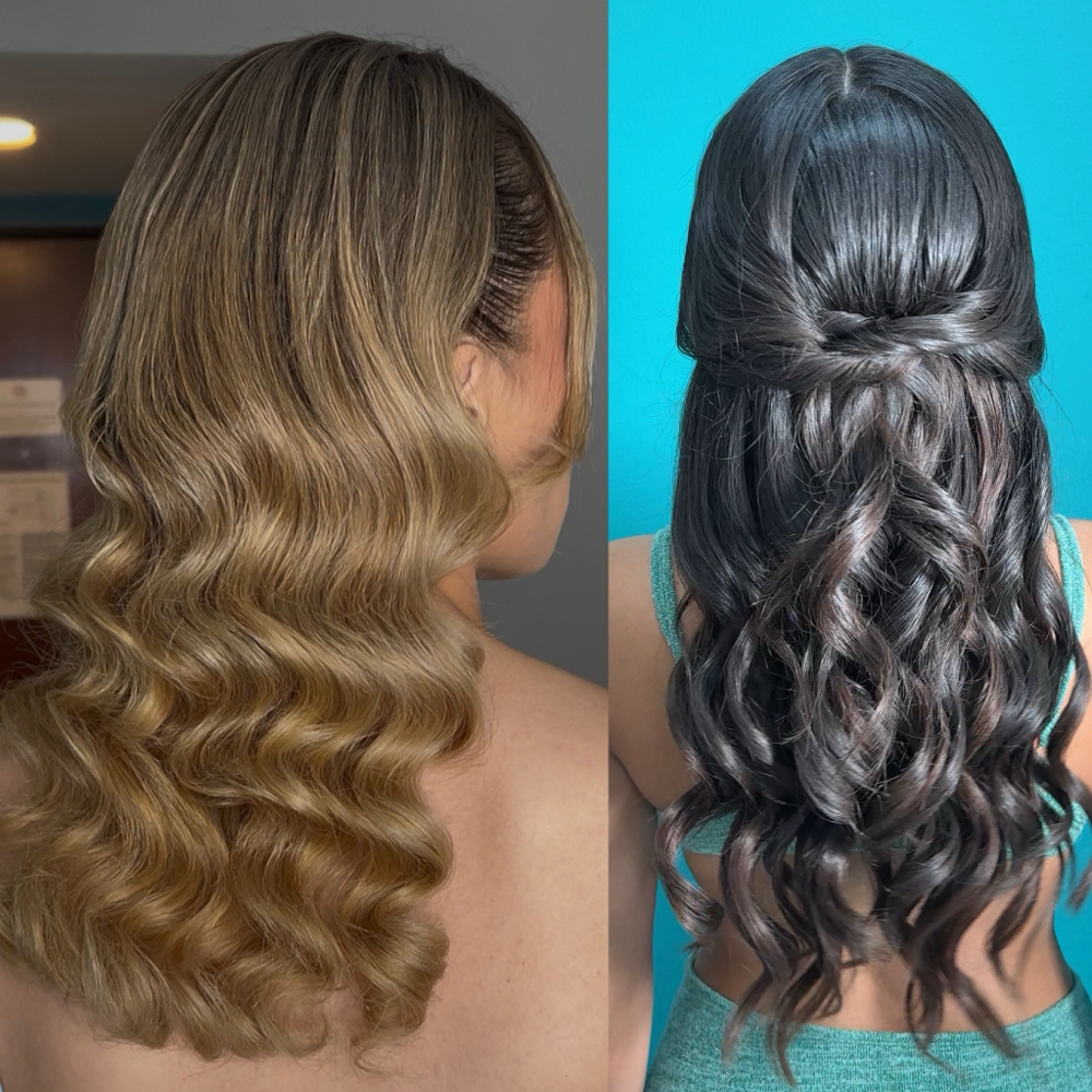 Ondas Hollywood / Semi Recogido at Jai Stylesss in Mayagüez, PR