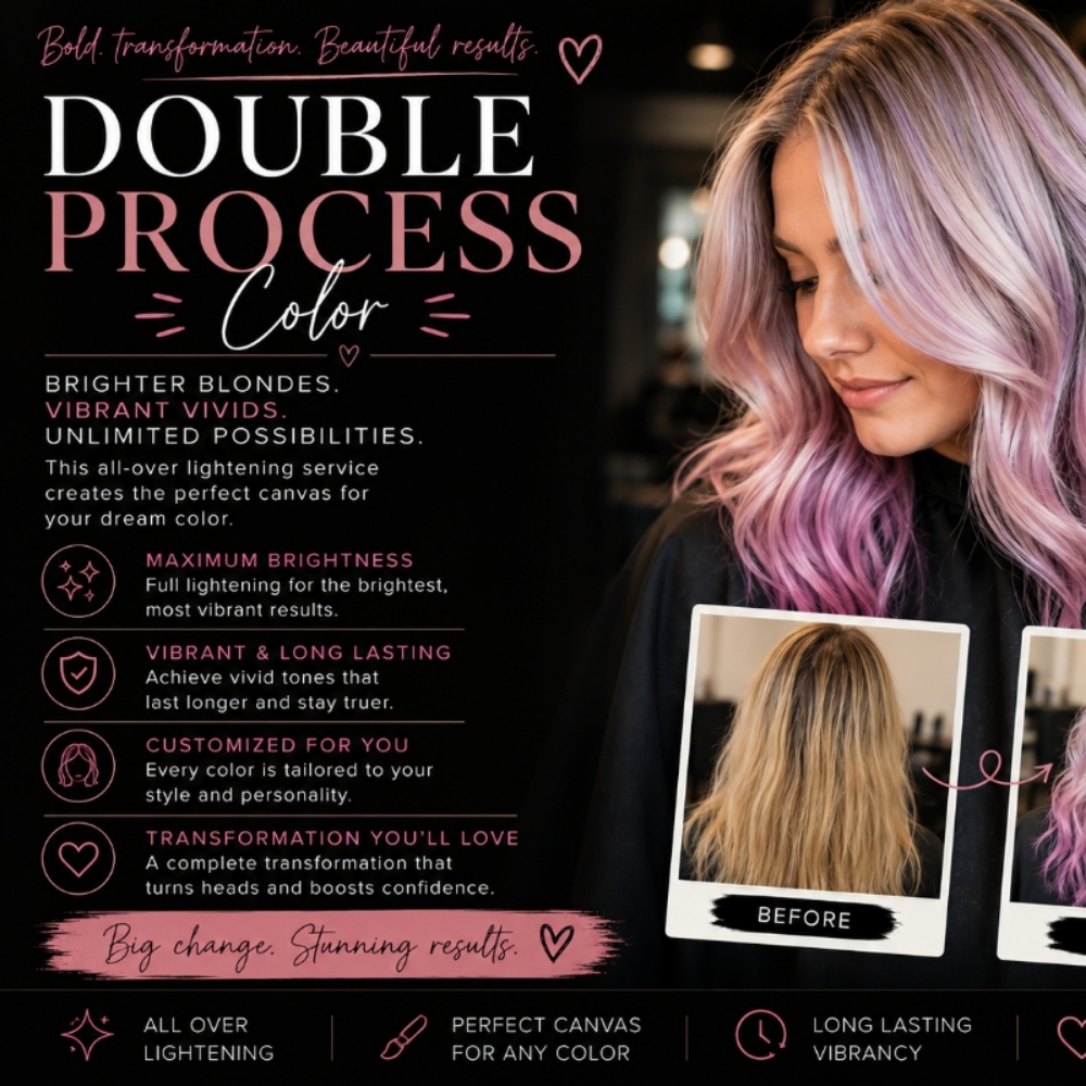 Double Process Color at Foil And Fade Modern Hair Studio in Oneida, TN