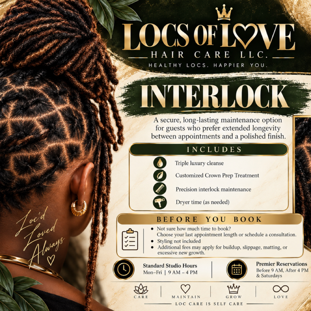 Interlock Maintenance at Locs of Love Haircare & Spa in Antioch, TN