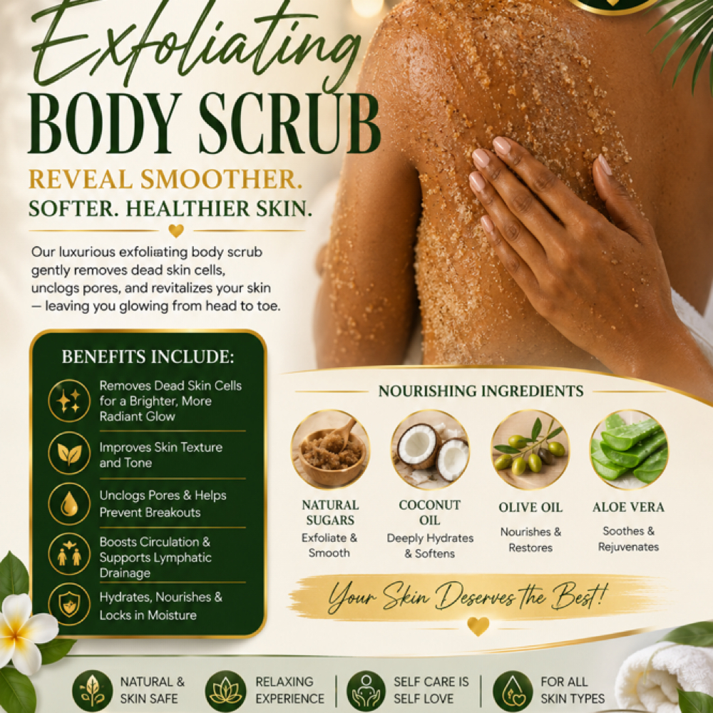Exfoliating Body Scrub at Mind Body & Soul By Kaye in Houston, TX