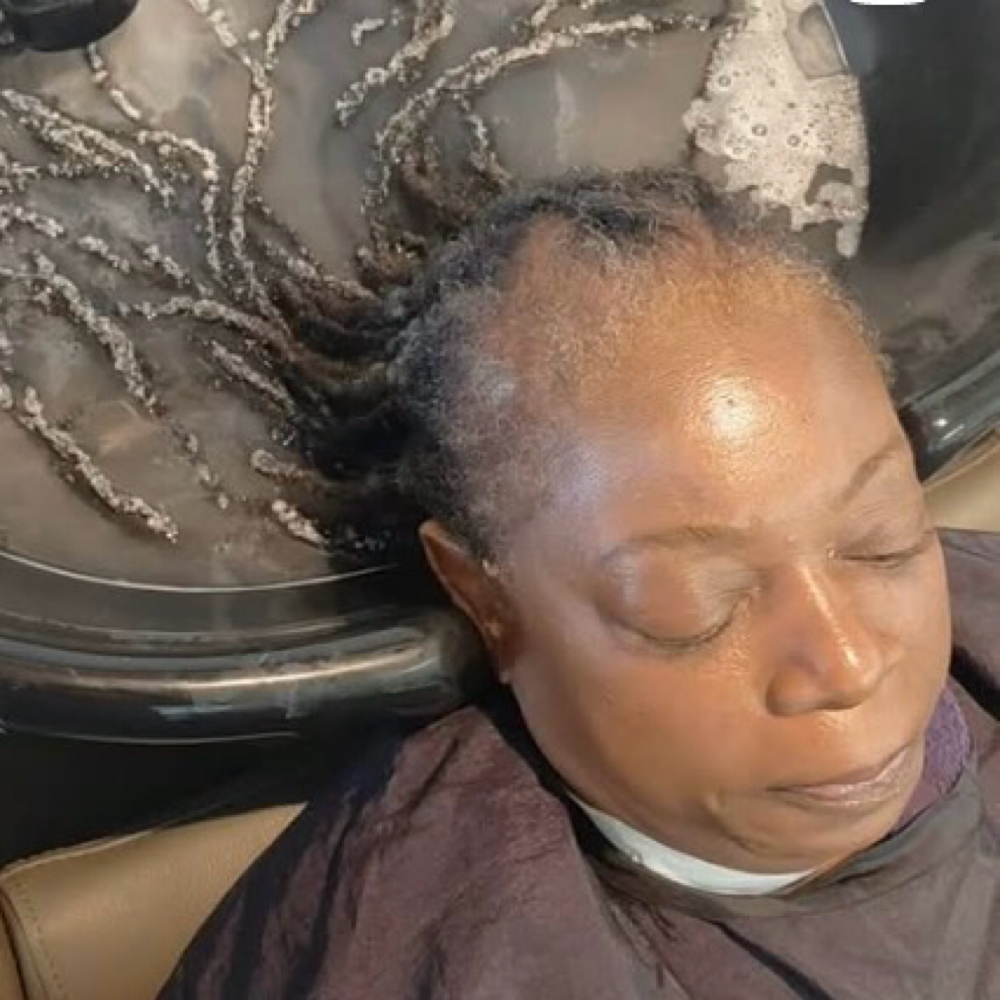 Loc Detox at The Oasis Natural Hair Salon in Gibsonville, NC