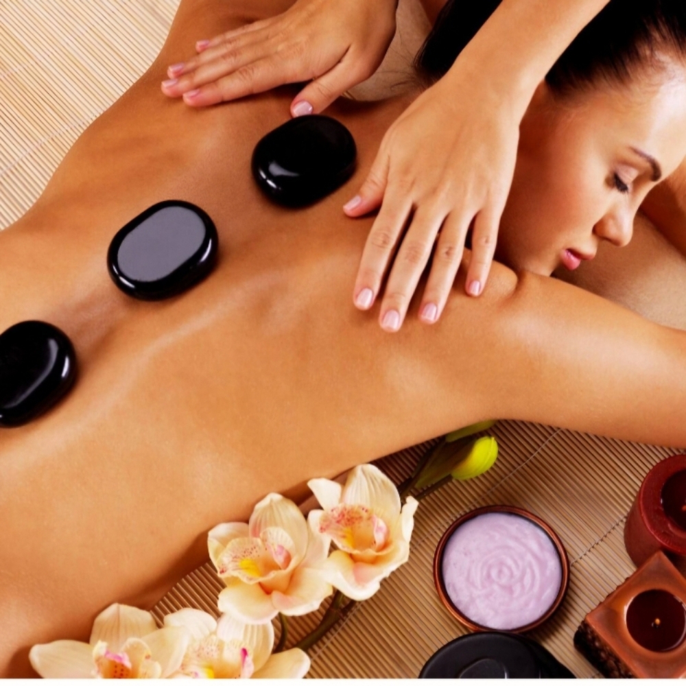 Hot stone massage at Elsa's Serenity Now Massage in El Paso, TX