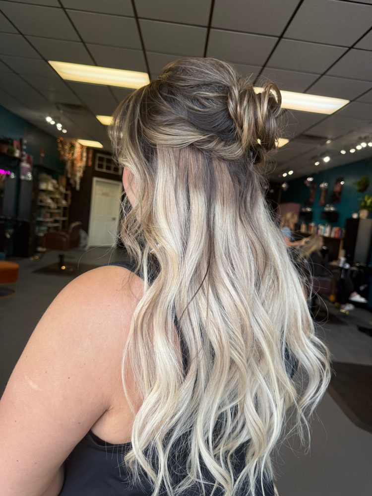 Updo styling at The Gloss Theory in Harker heights, TX