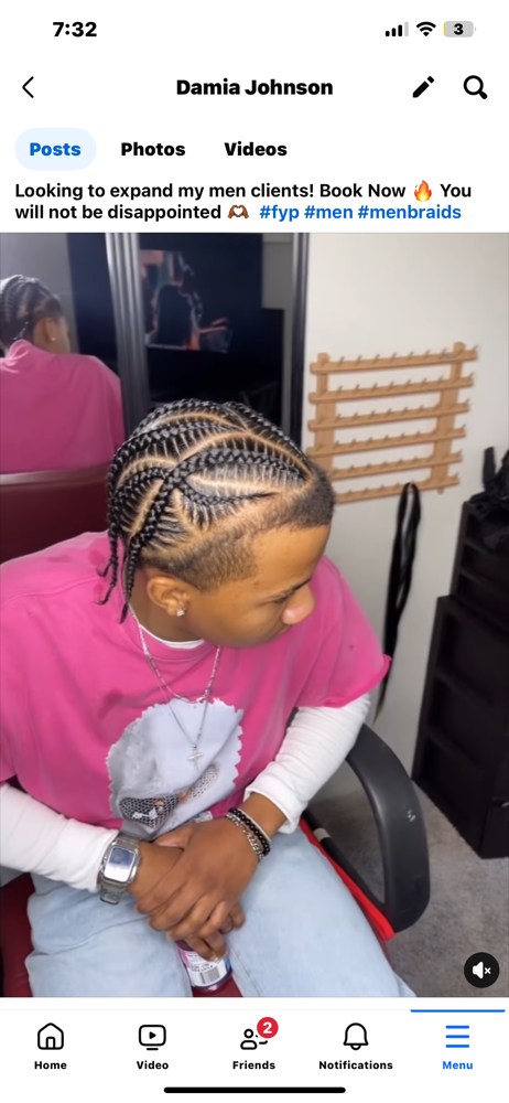 men braids