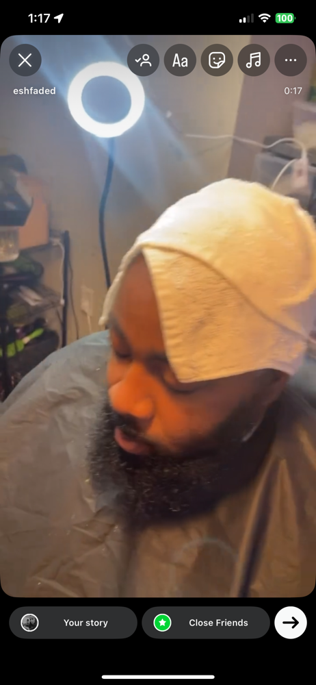 Hot Towel Shave NO BEARD