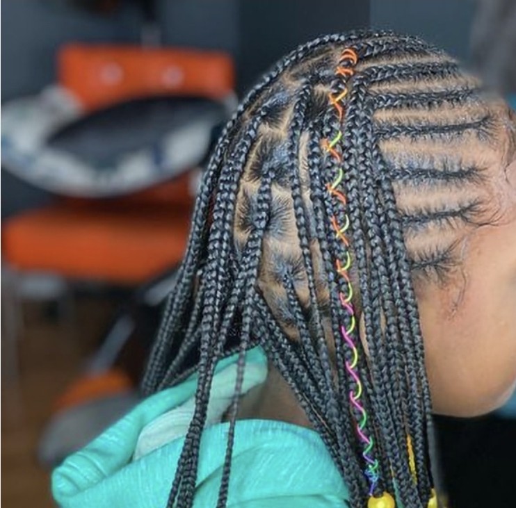 Kids Row/Singles Braids W/ Hair at IEBIA STYLES in Wasilla, AK