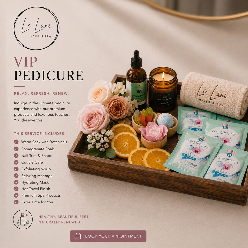 VIP Pedicure at Le Lani Nail Spa in Los Angeles, CA