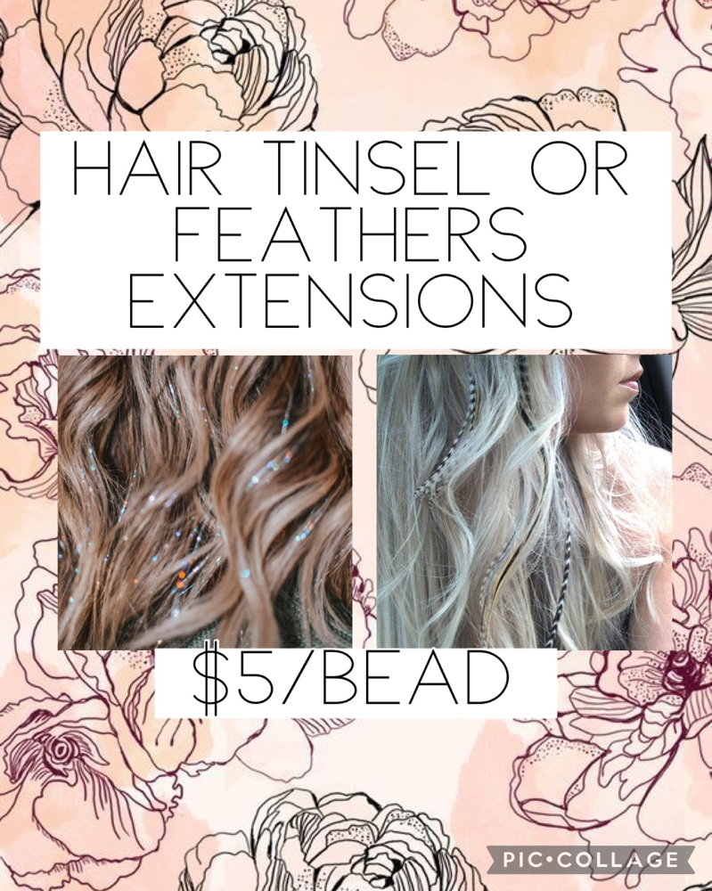 ADD ON- Hair Tinsel | Feathers