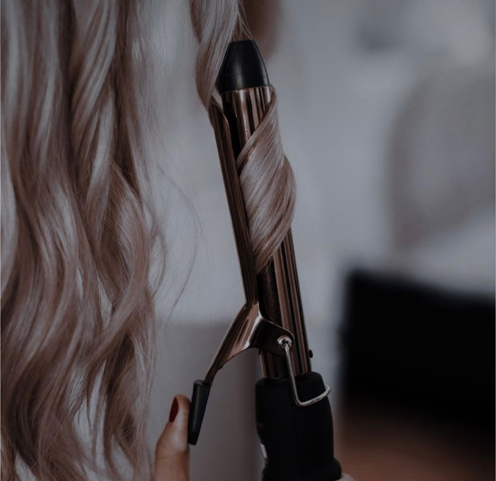 Blowout With Curling Iron