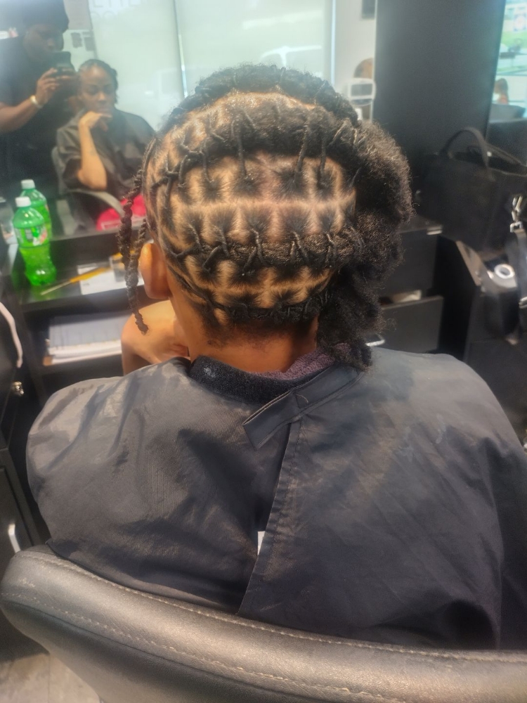 Chin Length(Retwist+Style)