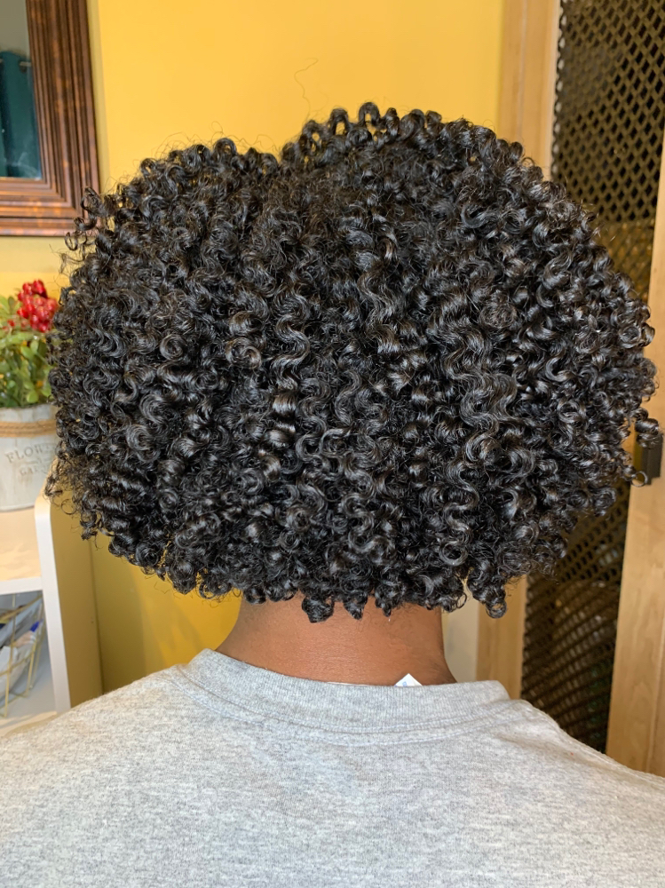 Defined Curls with Steam Treatment