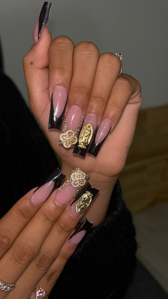 Long Acrylic Nails