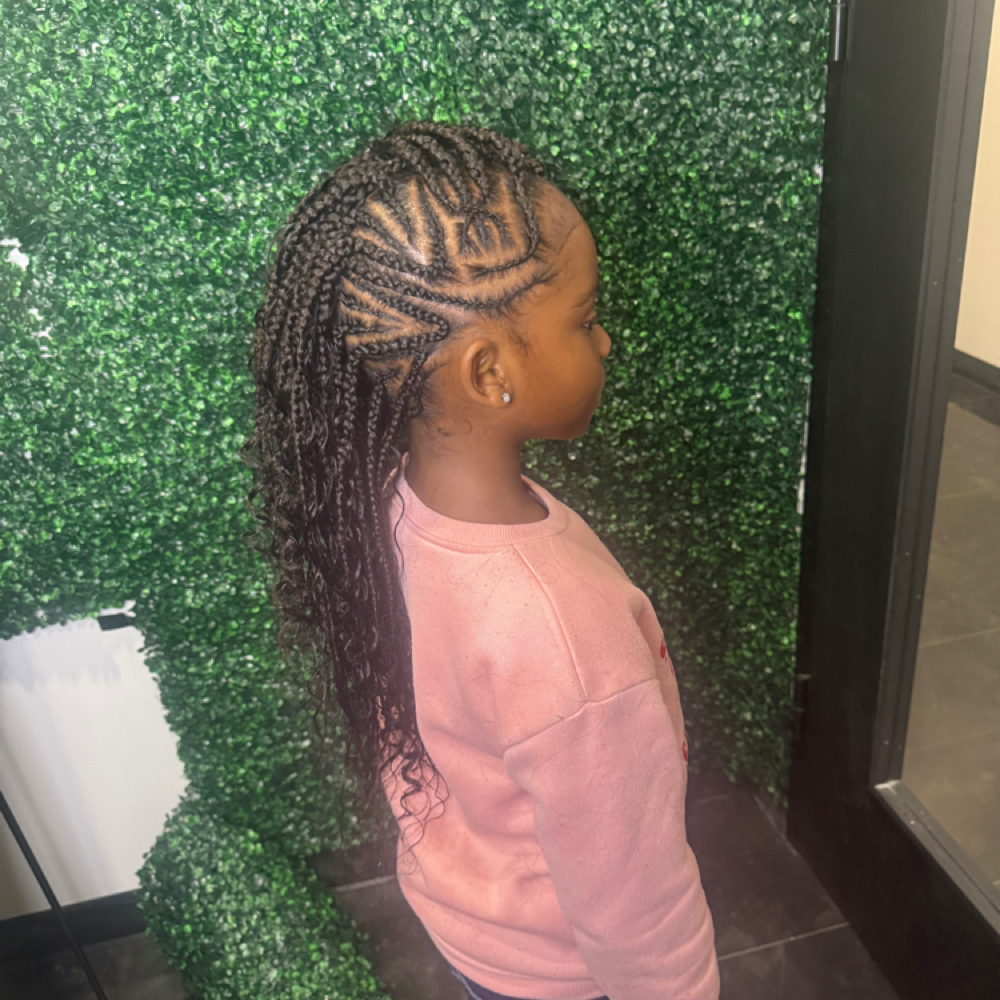 Braided Mohawk at ROOTED By DESTINY LUXURY SALON in Katy, TX