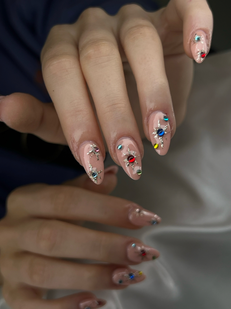 M Almond Shape Fill In & Simple Art at Kat Klawzz in Little River, SC
