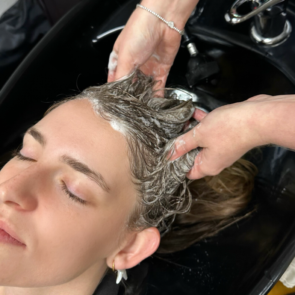 Hard Water Treatment Add On at Groovy Beauty Babes in San Antonio, TX