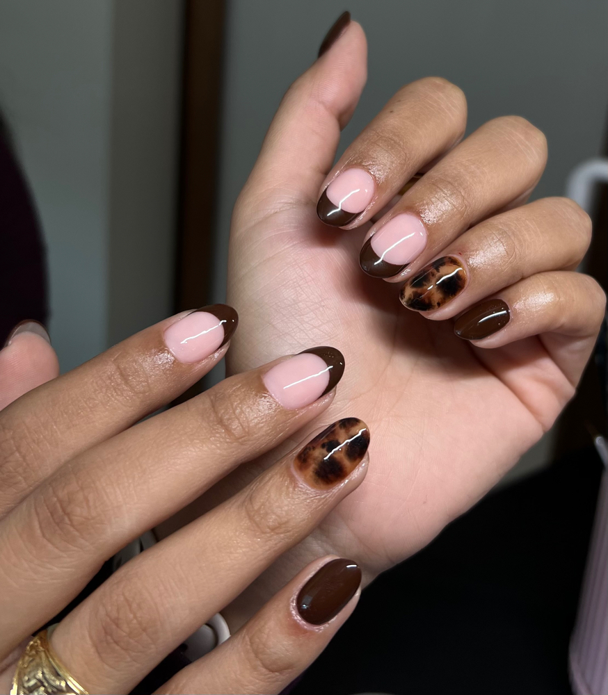 structured mani at KG Haus of Beauty in Leander, TX