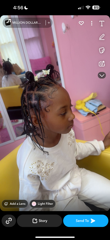 Natural Singles/Fulani Braids Girls