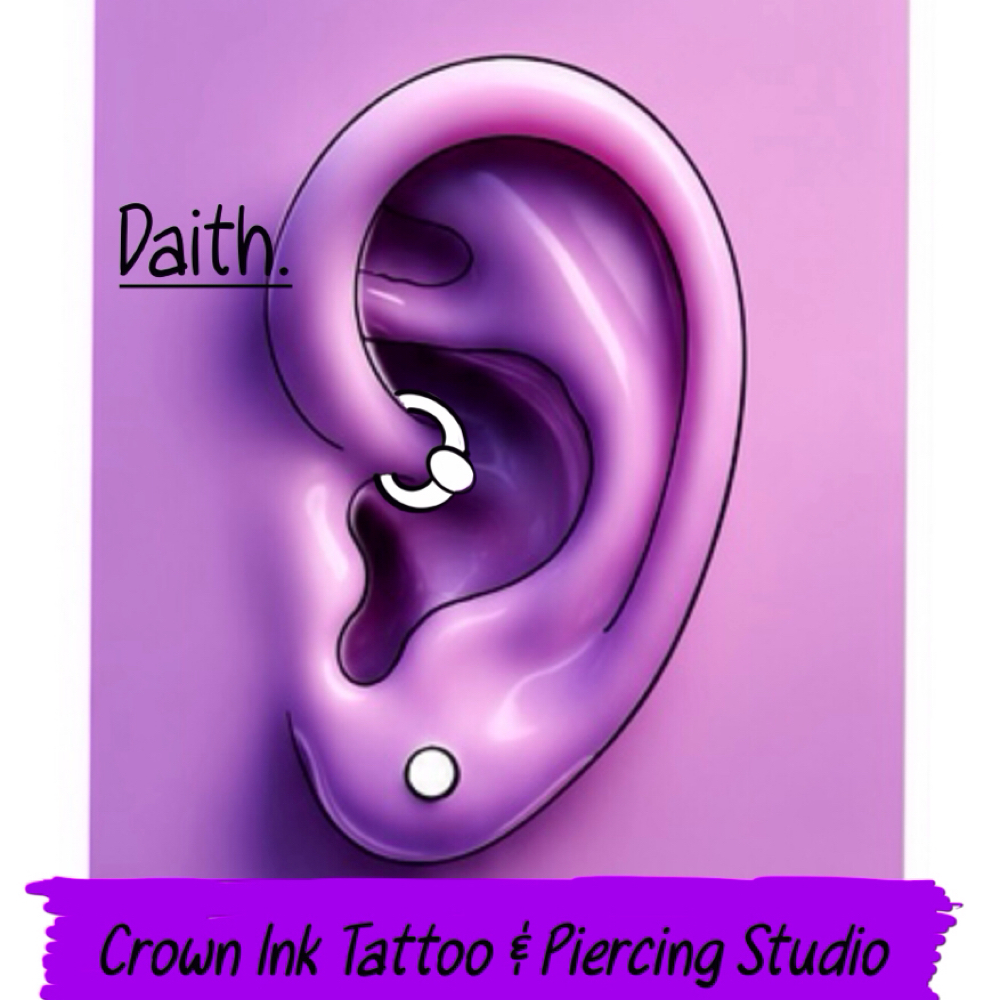 Daith at The crown ink studio in Corpus Christi, TX