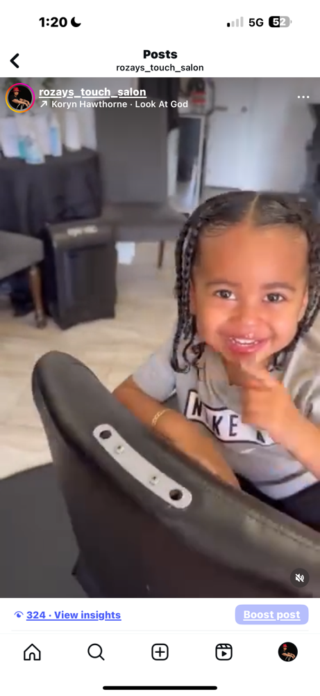 BOX BRAIDS FOR KIDS