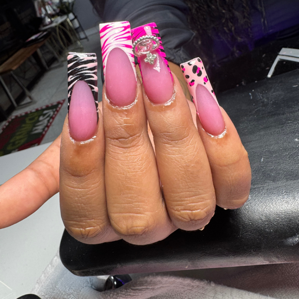 French Tips L at Starz Nail & spa in North Carolina, NC