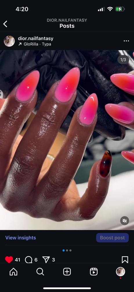 Airbrush Ombre & Aura at Dior Nail Fantasy in Atlanta, GA