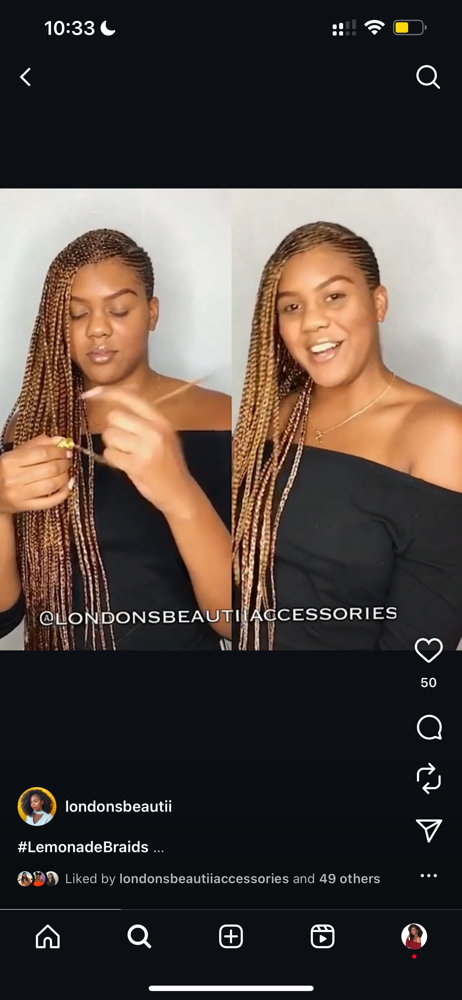 Small Lemonade Braids