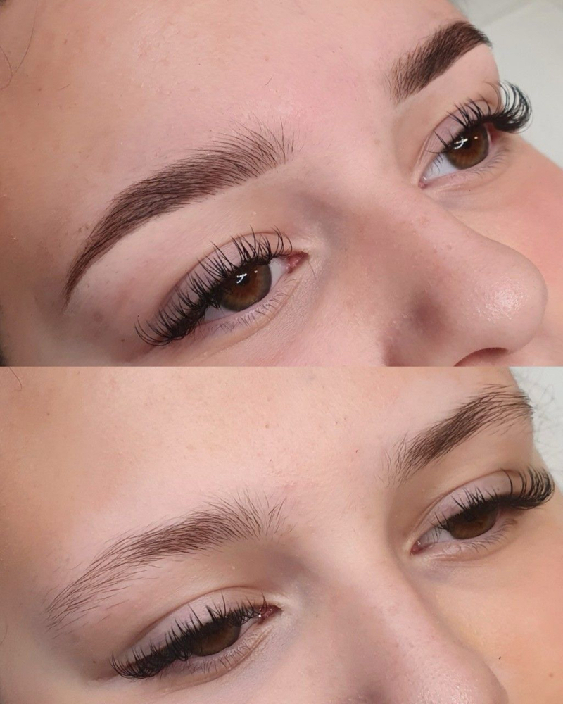 Brow shaping and tinting/ Diseño de Cejas y tinte