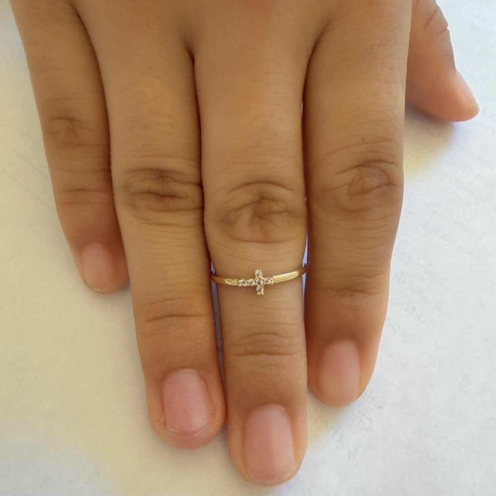 14K Cross Ring at Nude Skin Aesthetics in San Pedro, CA