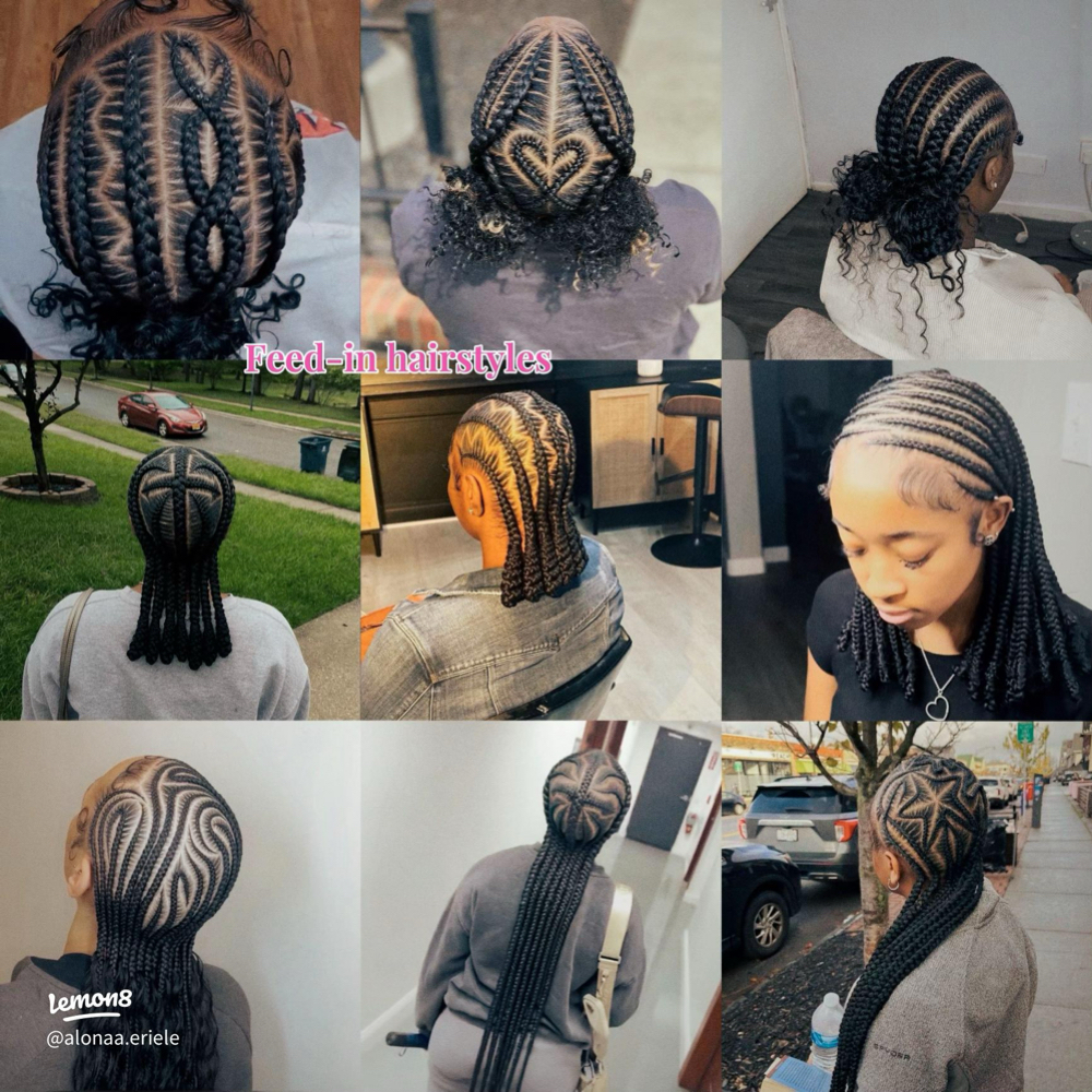 FEED-IN-BRAID at Yawa Hair Braiding & Locs in Texas, TX