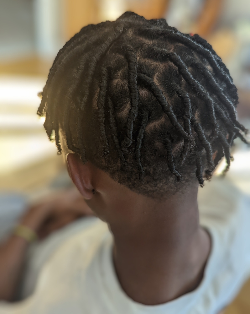 Starter Locs Shaved Sides