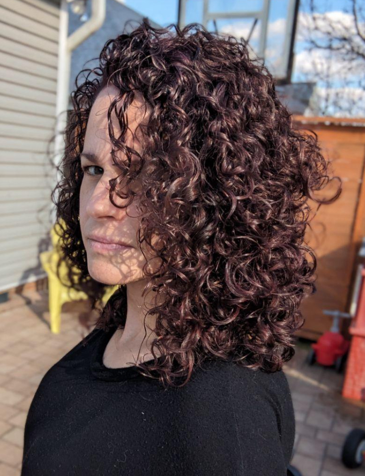 Curly Hair Special Treatment Cut at Blue Iris Mobile Hairstylist in Raleigh, NC