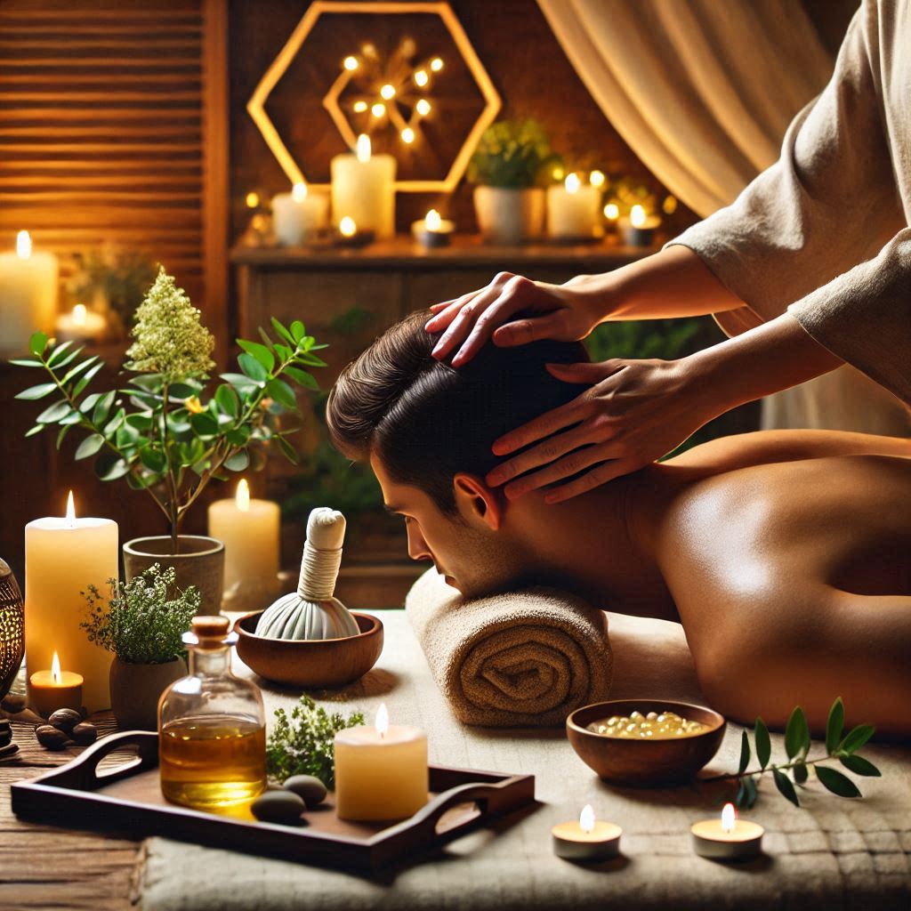 Scalp And Shoulder Massage