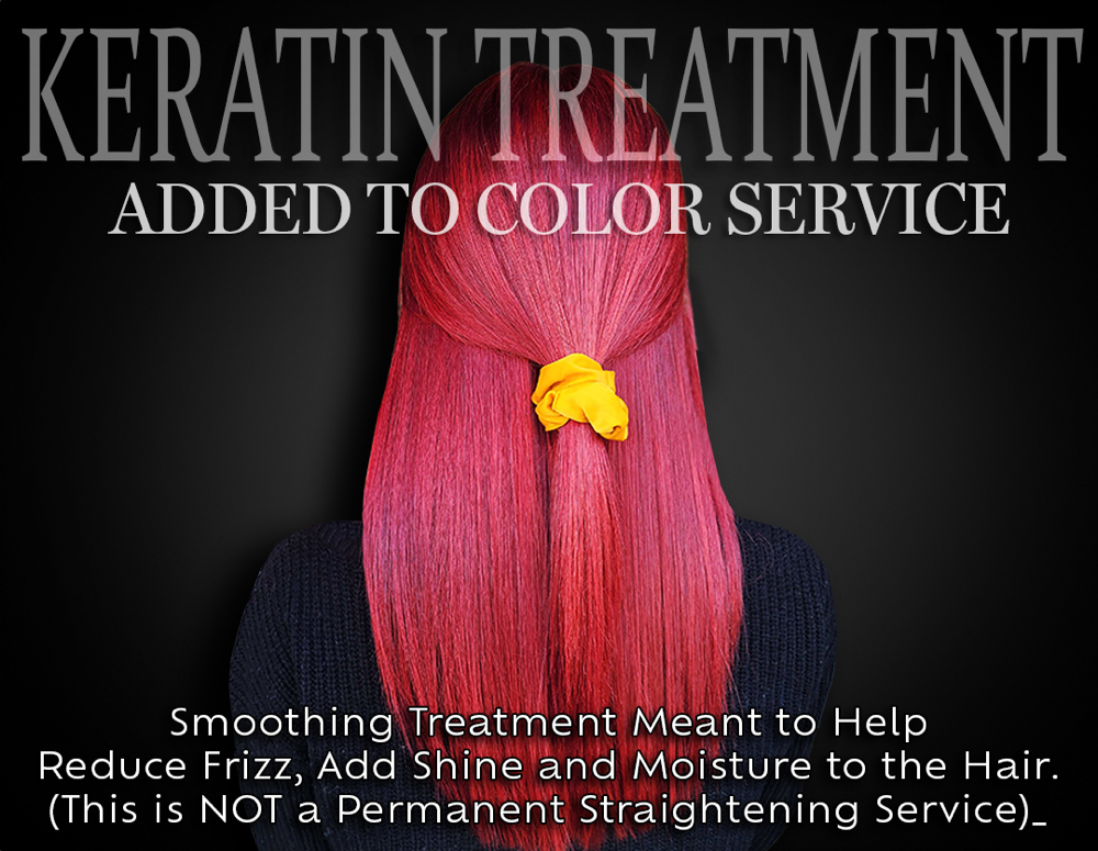 Keratin Added Onto Color Service