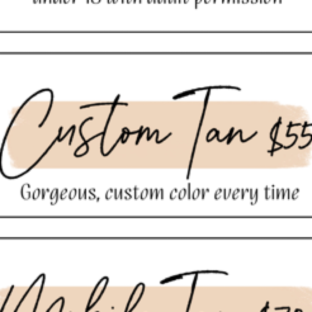 Custom Tan at Sunless Sommer Spray Tanning in Apple Valley, CA